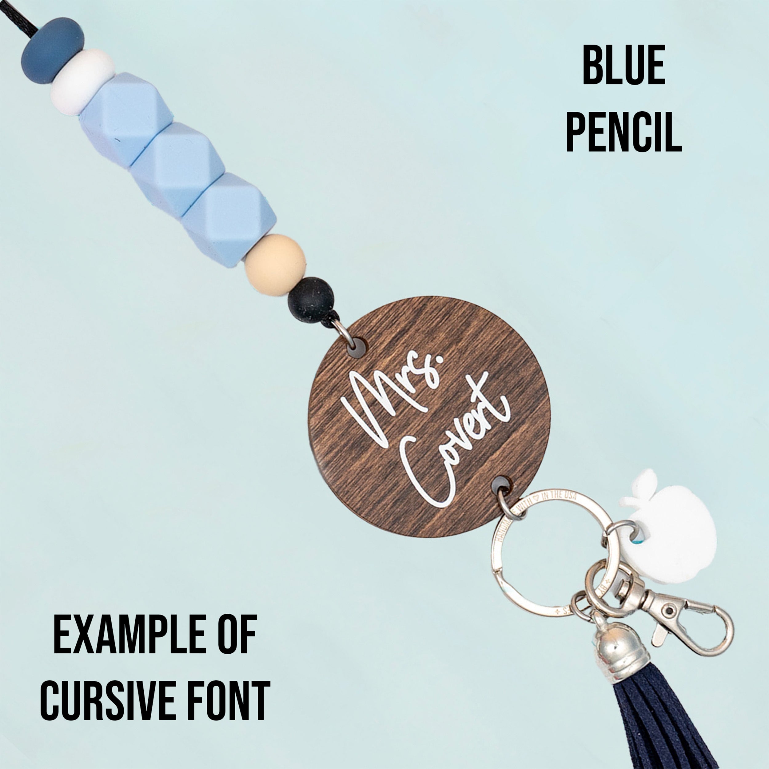 Colored Pencil Personalized Lanyard
