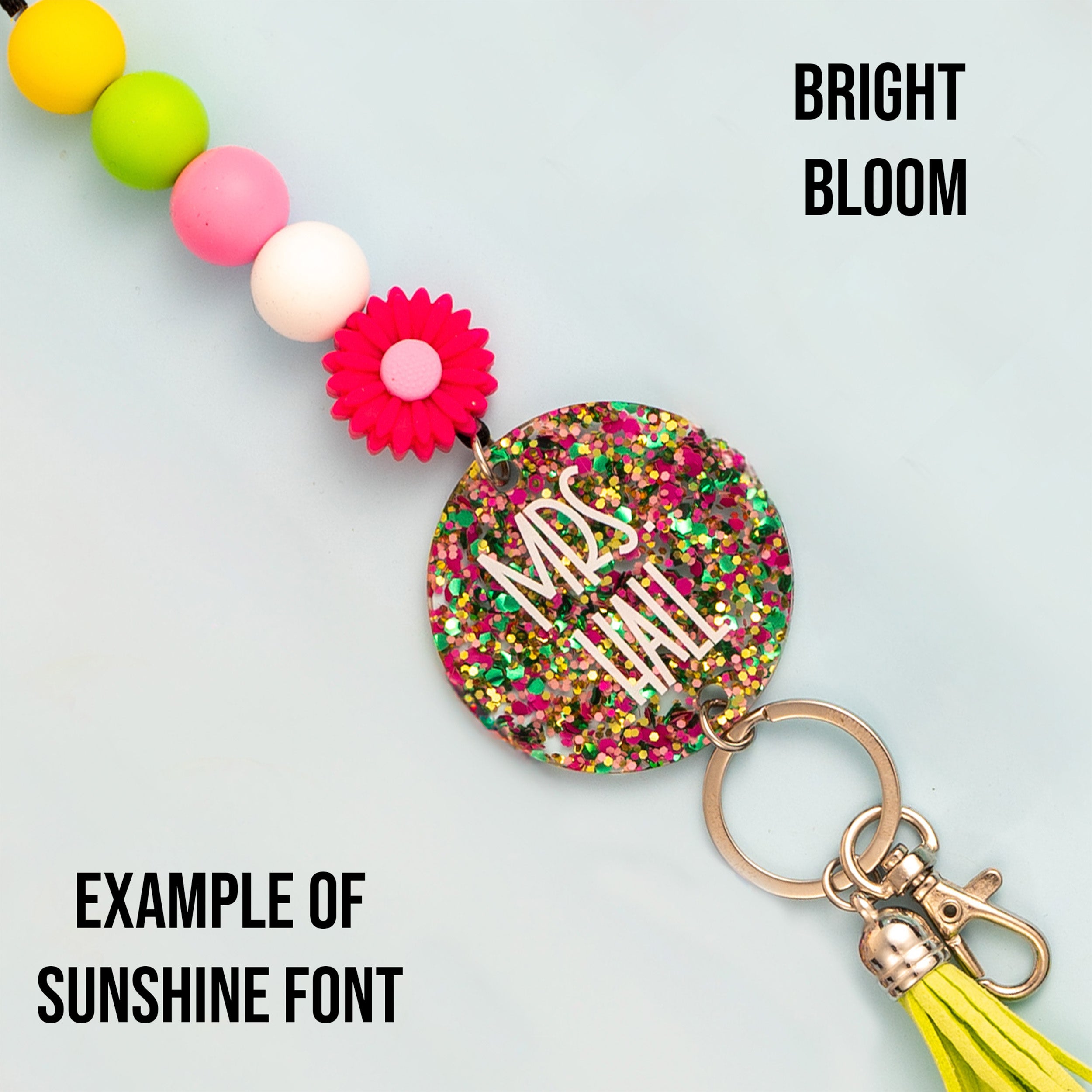 Sparkle and Shine Acrylic Personalized Lanyard