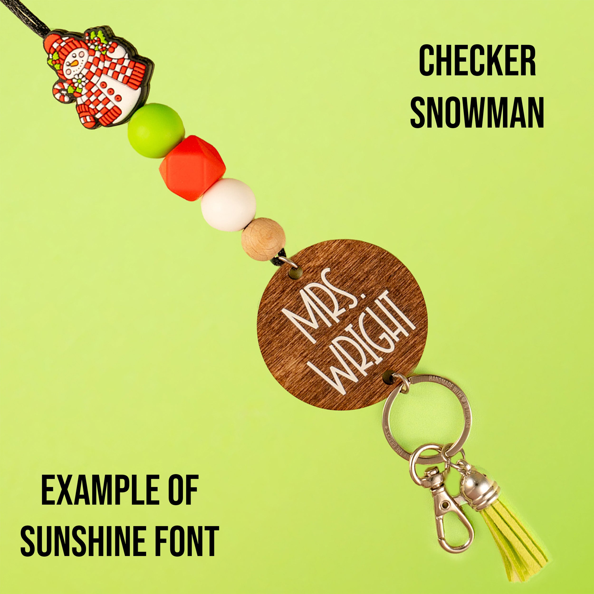 Christmas Vibes 2024 Personalized Seasonal Lanyard