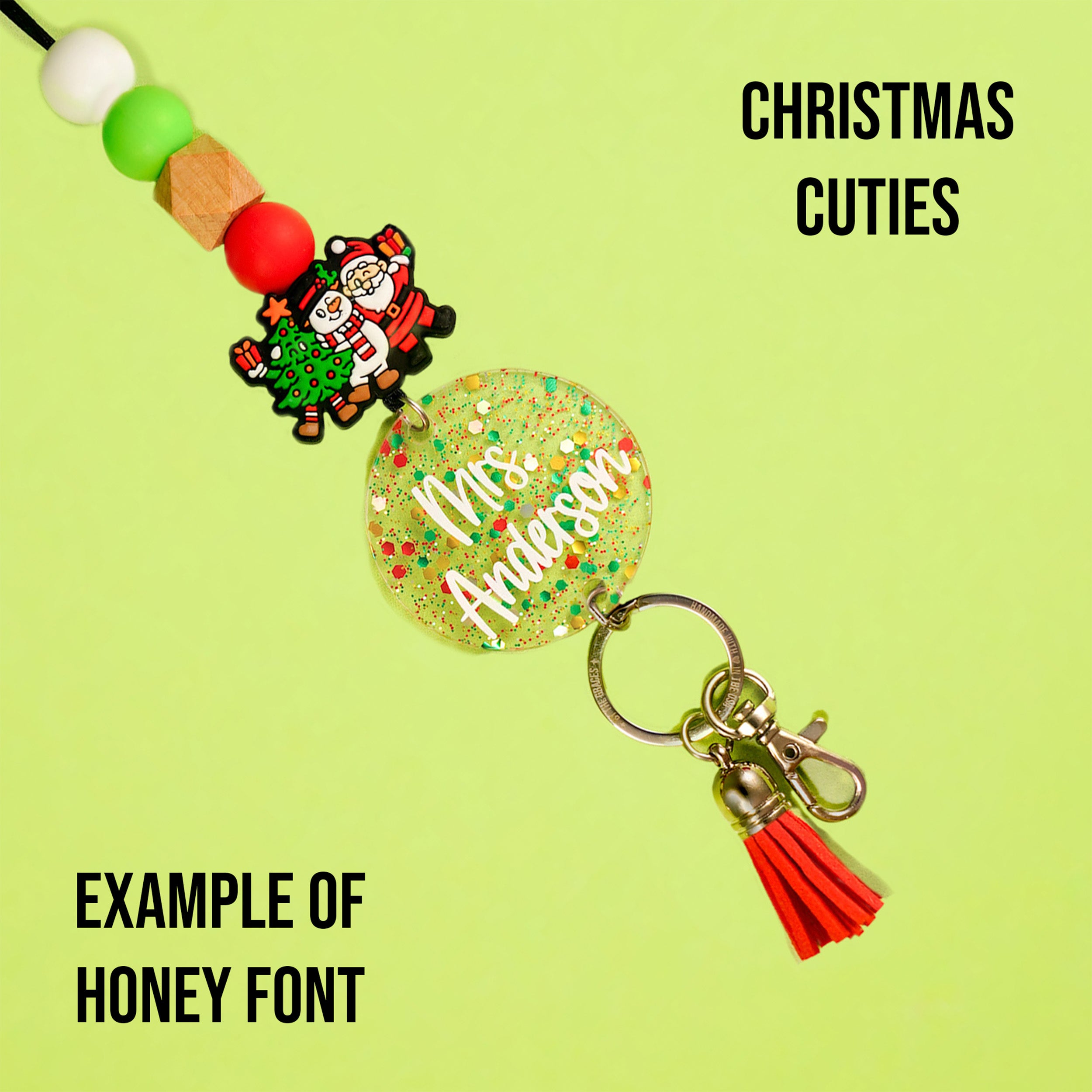 Festive Christmas 2024 Personalized Seasonal Lanyard