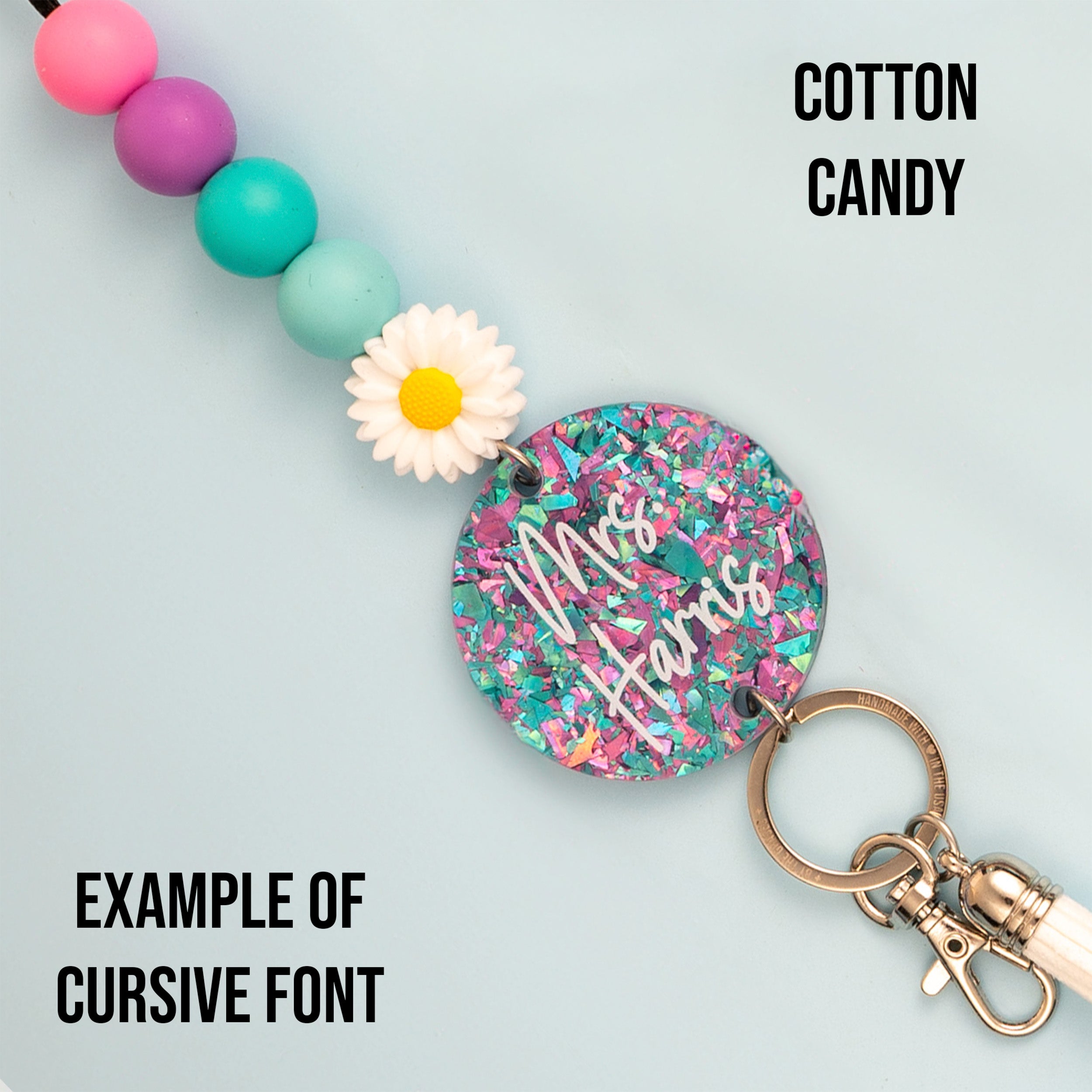 Sparkle and Shine Acrylic Personalized Lanyard