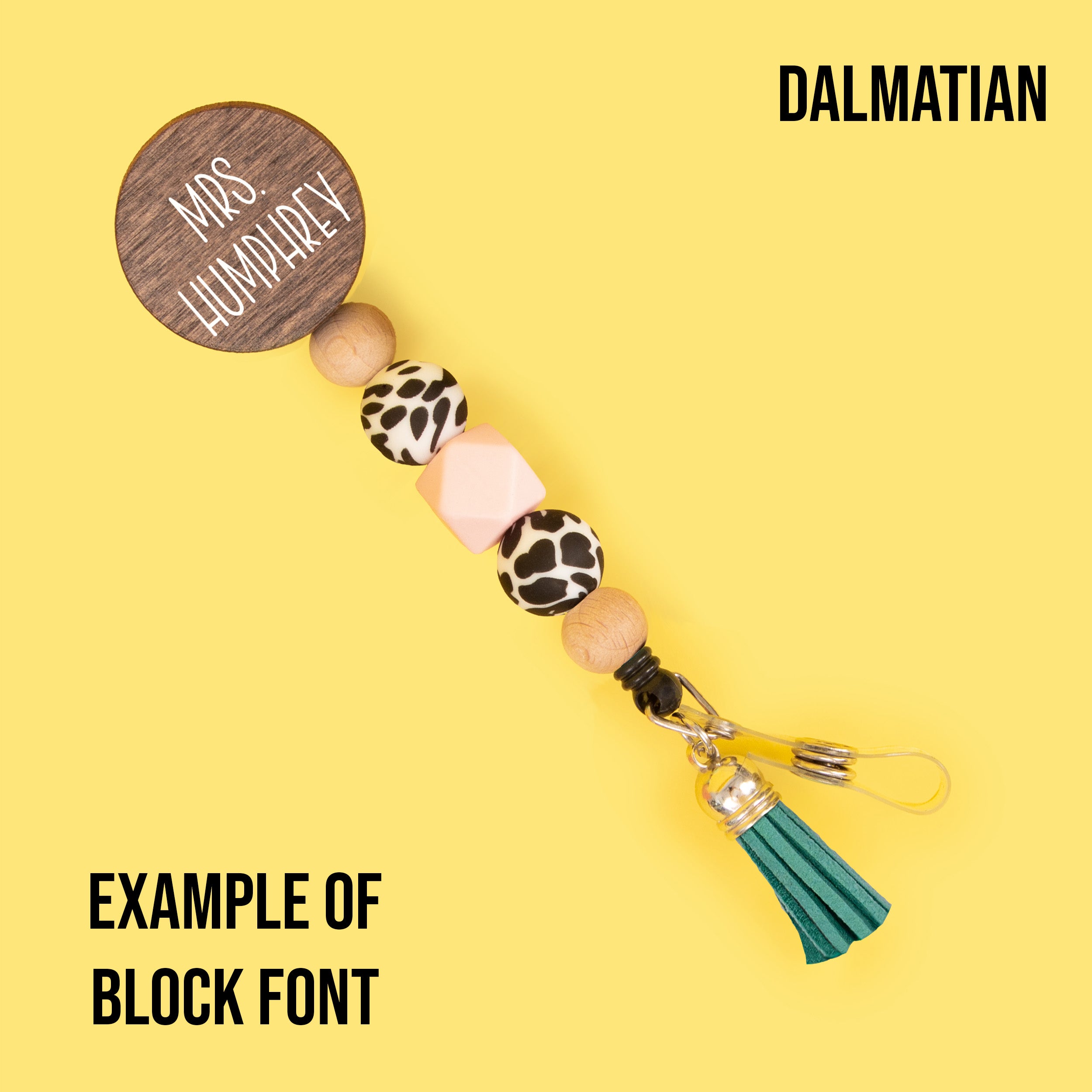 The Classics Personalized Beaded Badge Reel