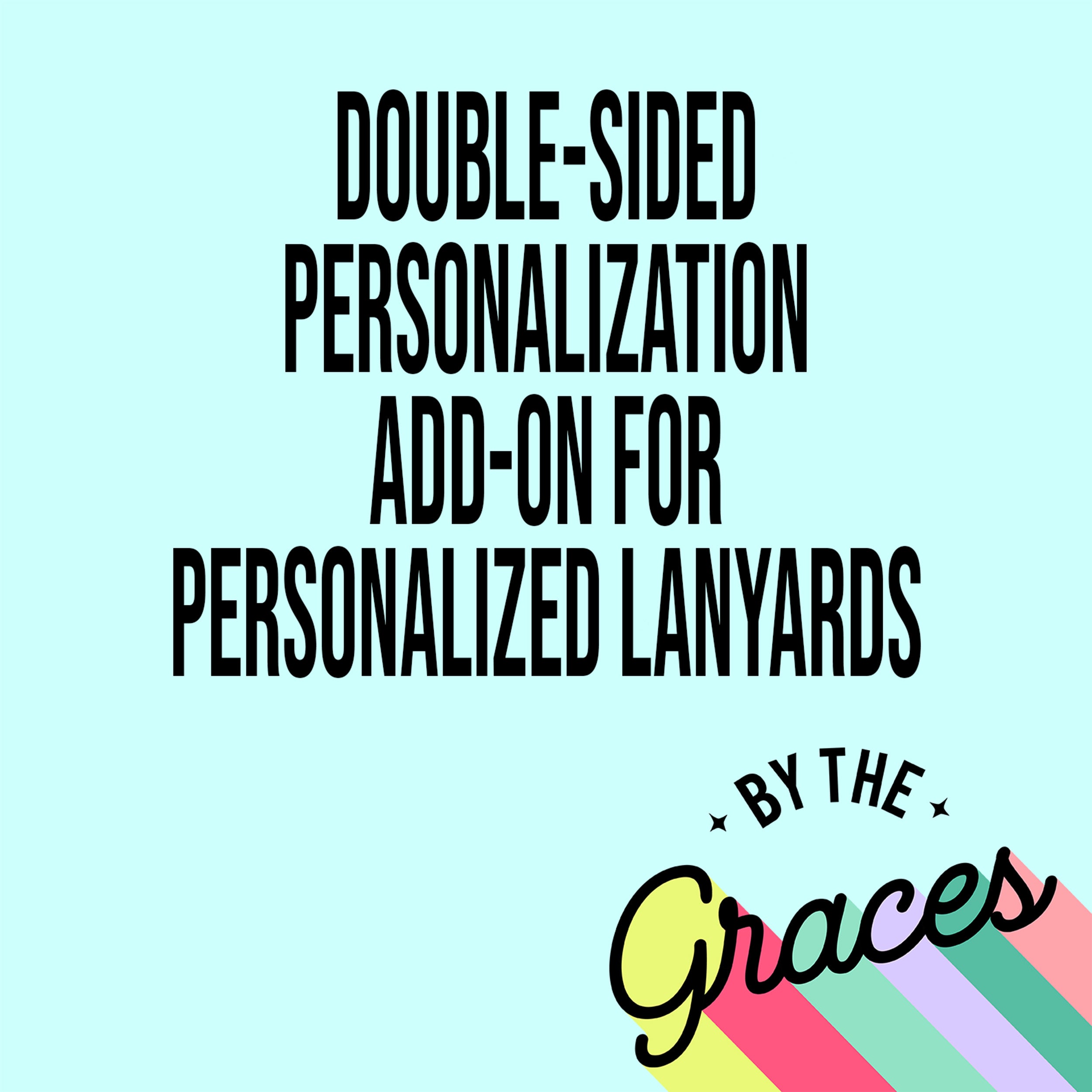 Double-Sided Personalization Add-On For Lanyard