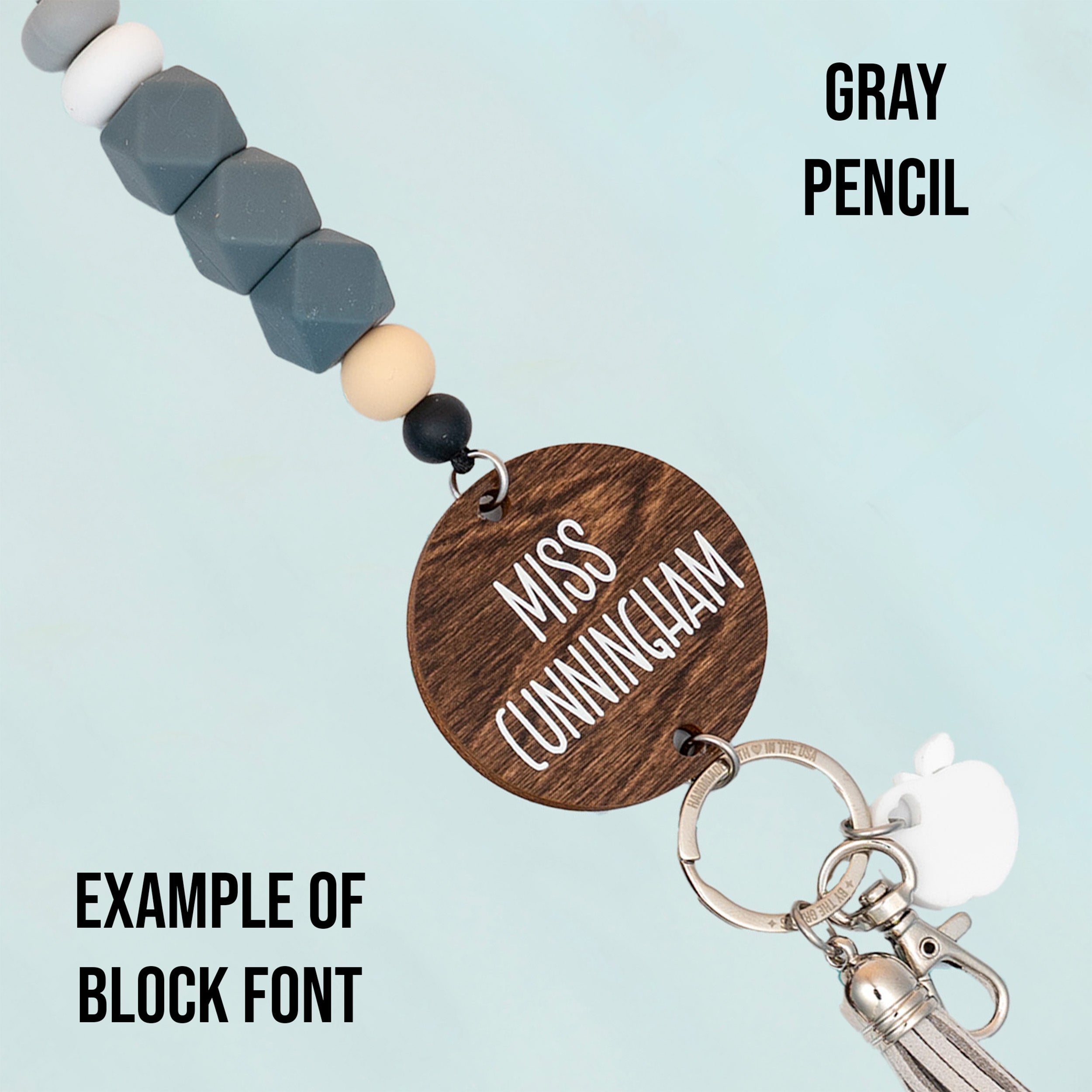 Colored Pencil Personalized Lanyard