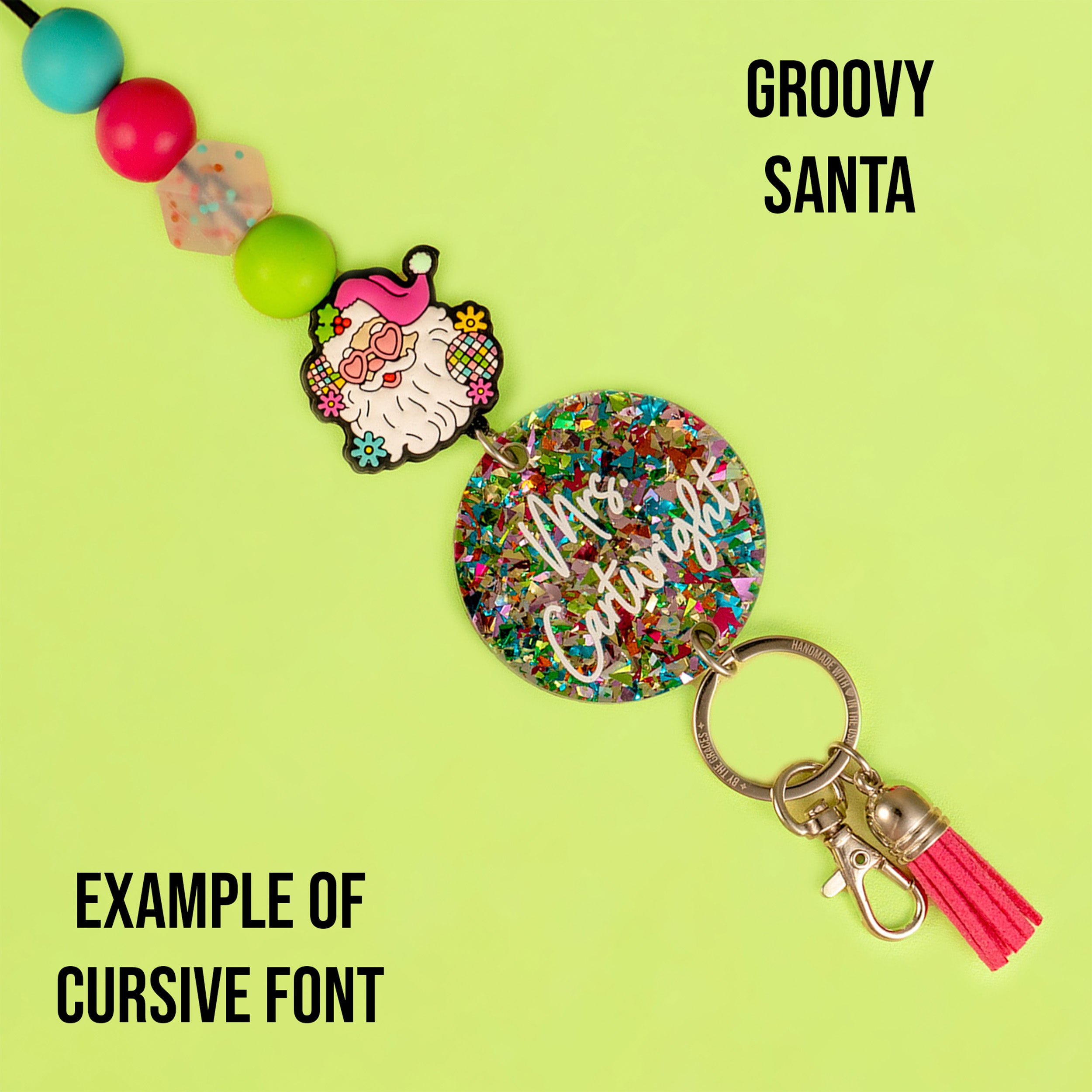 Christmas Vibes 2024 Personalized Seasonal Lanyard