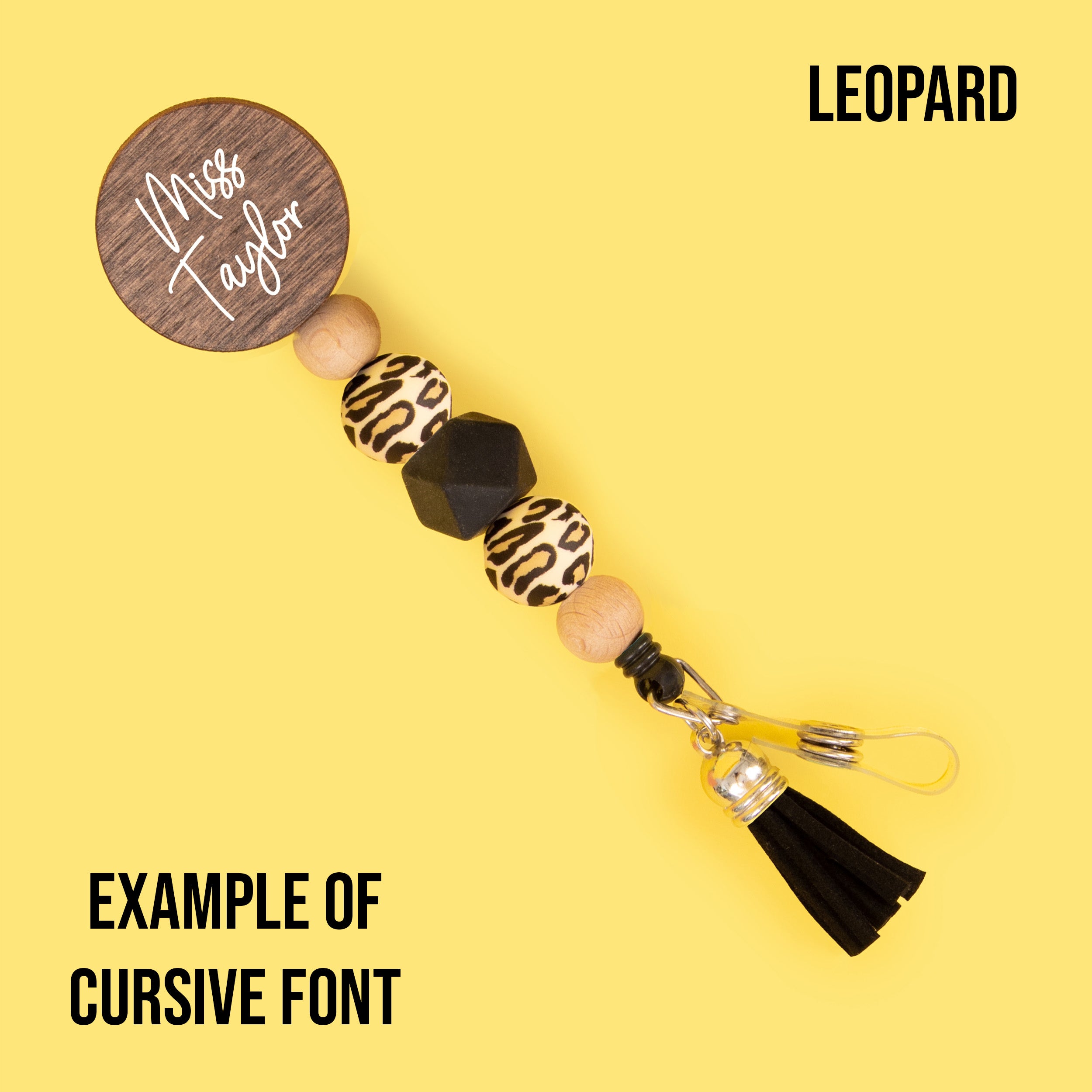 The Classics Personalized Beaded Badge Reel