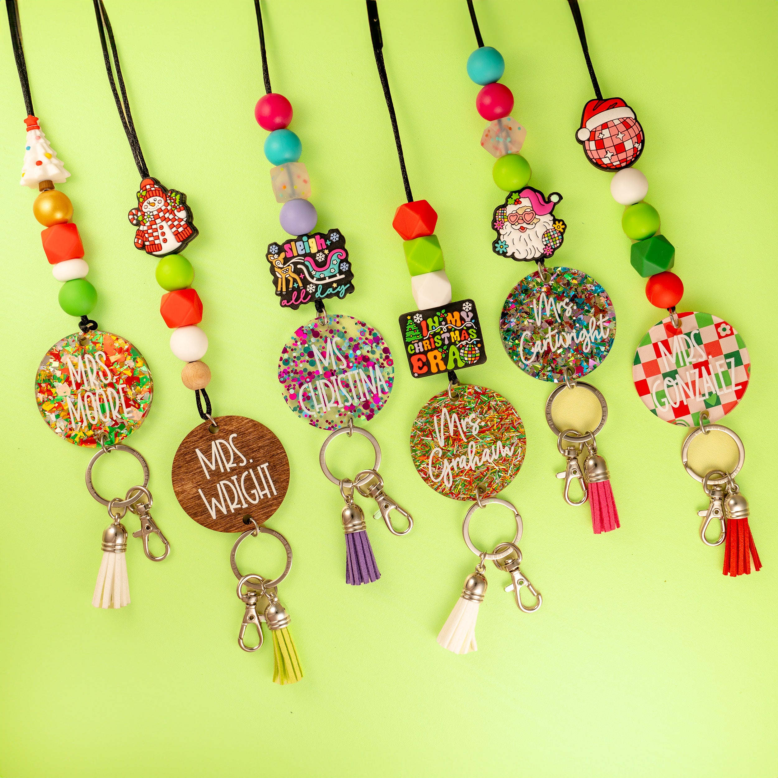 Christmas Vibes 2024 Personalized Seasonal Lanyard