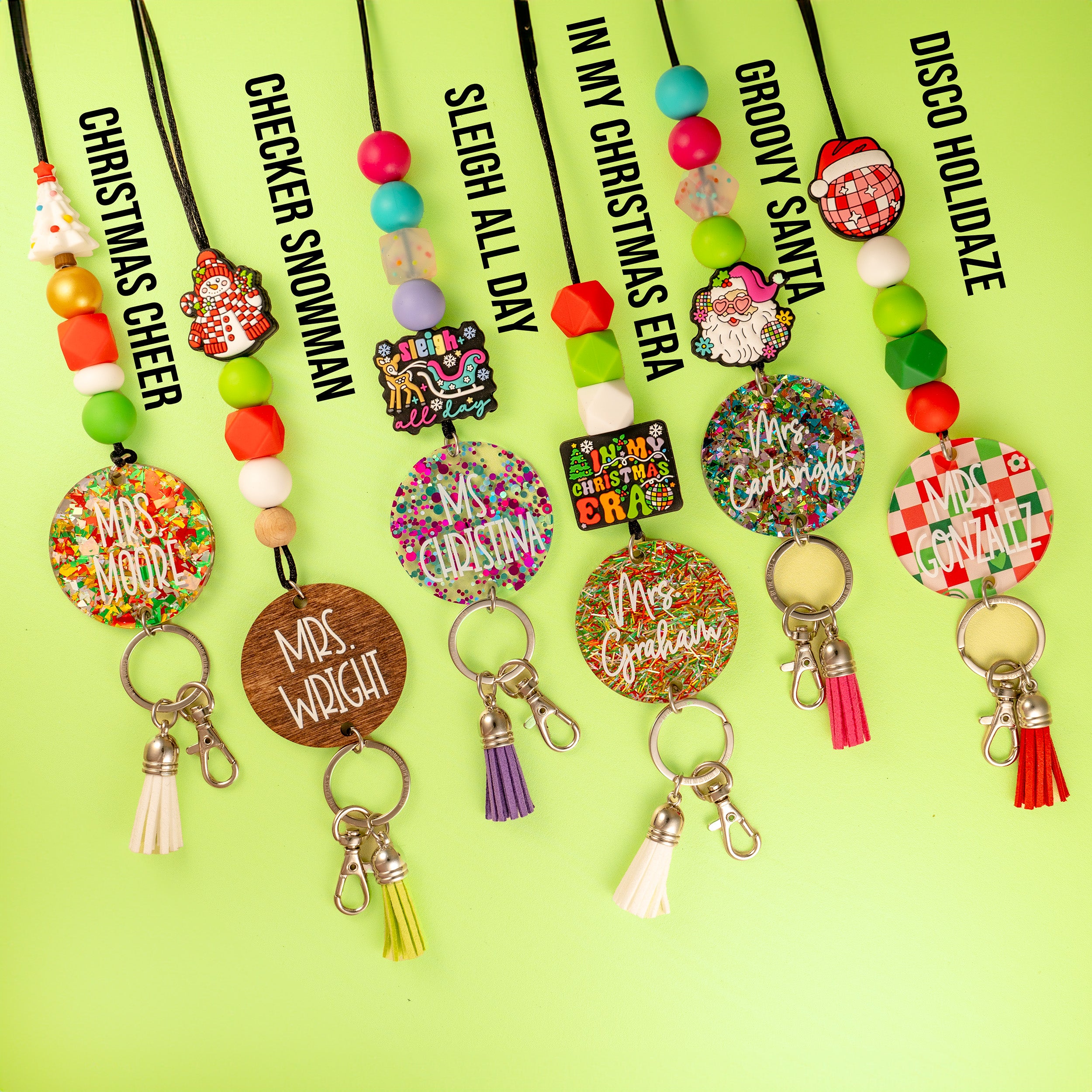 Christmas Vibes 2024 Personalized Seasonal Lanyard