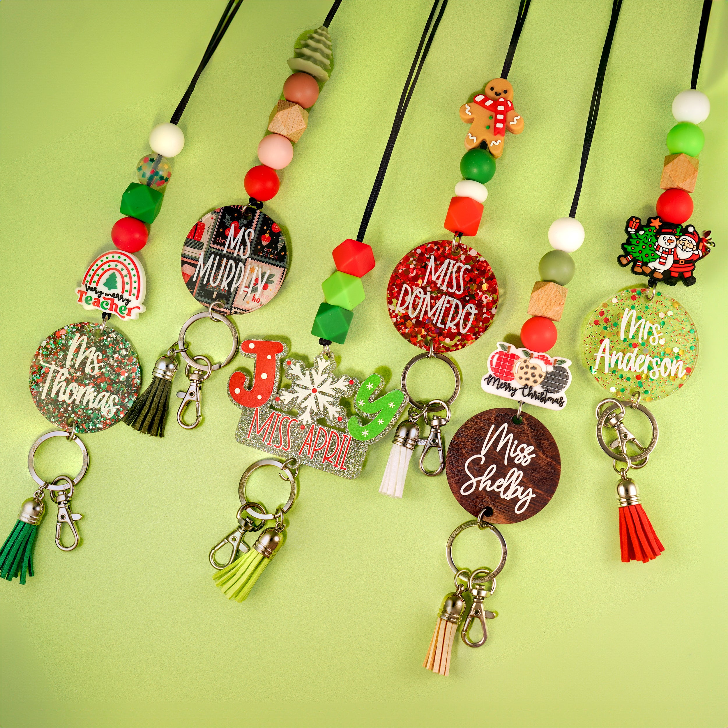 Festive Christmas 2024 Personalized Seasonal Lanyard