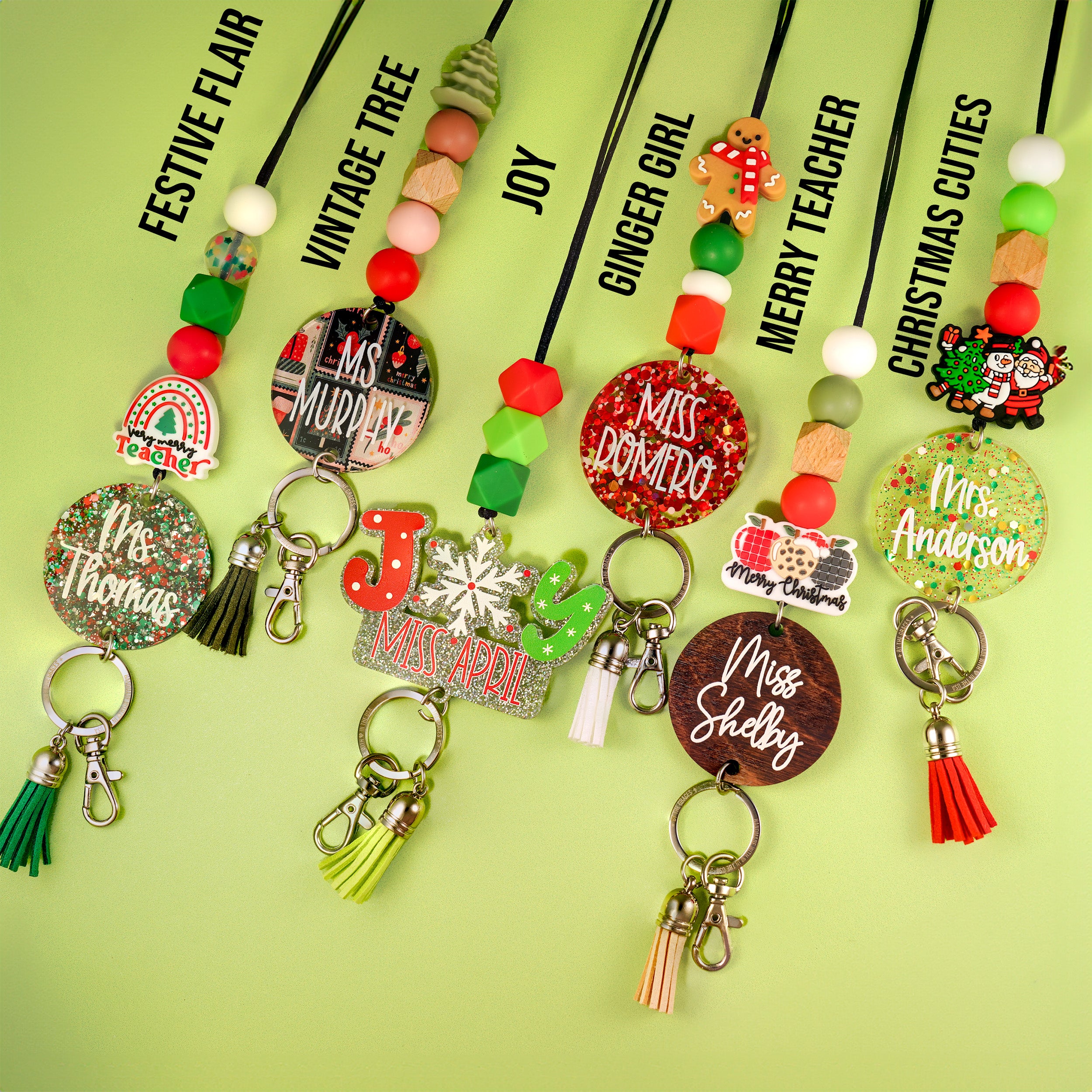 Festive Christmas 2024 Personalized Seasonal Lanyard
