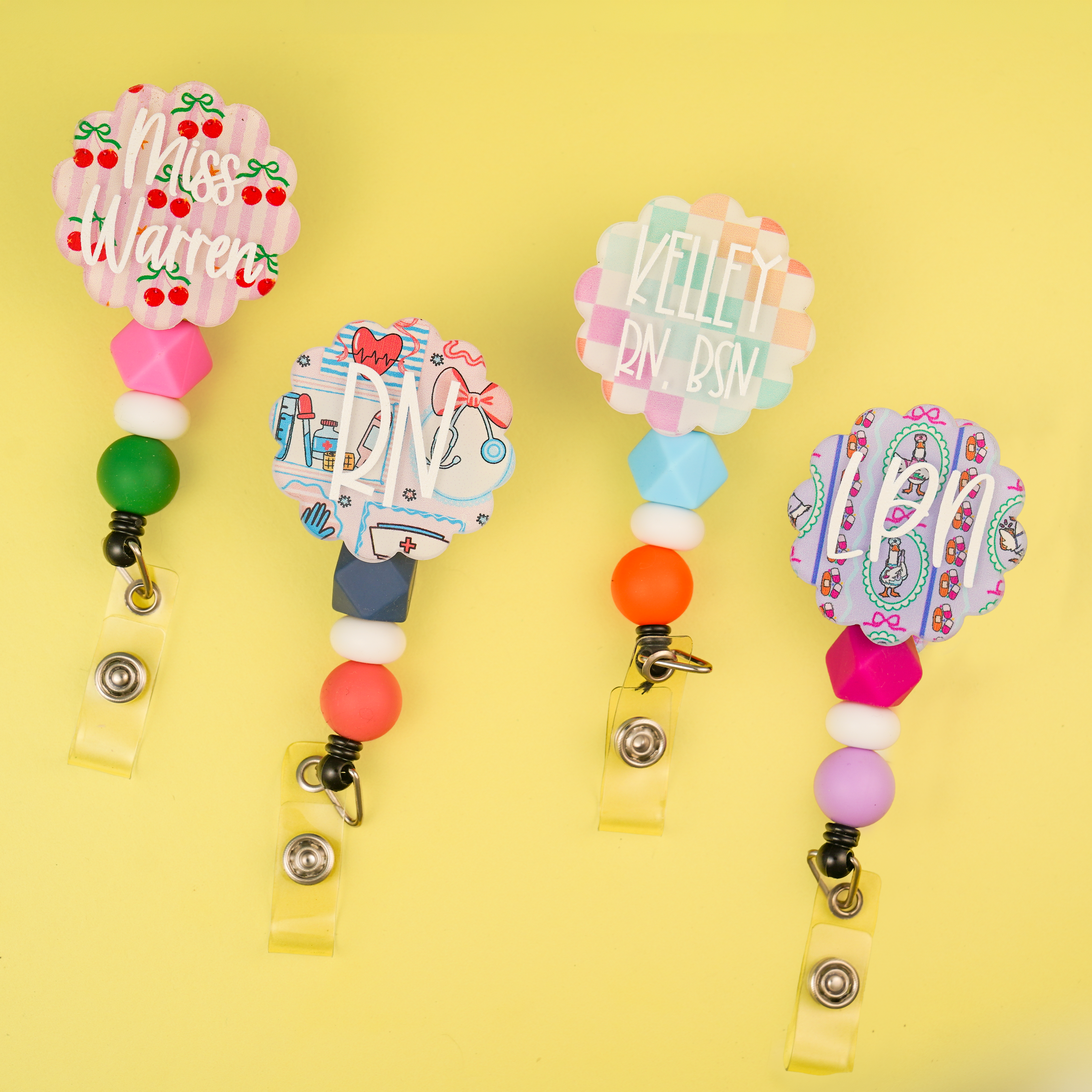 Acrylic Shaped Personalized Badge Reel