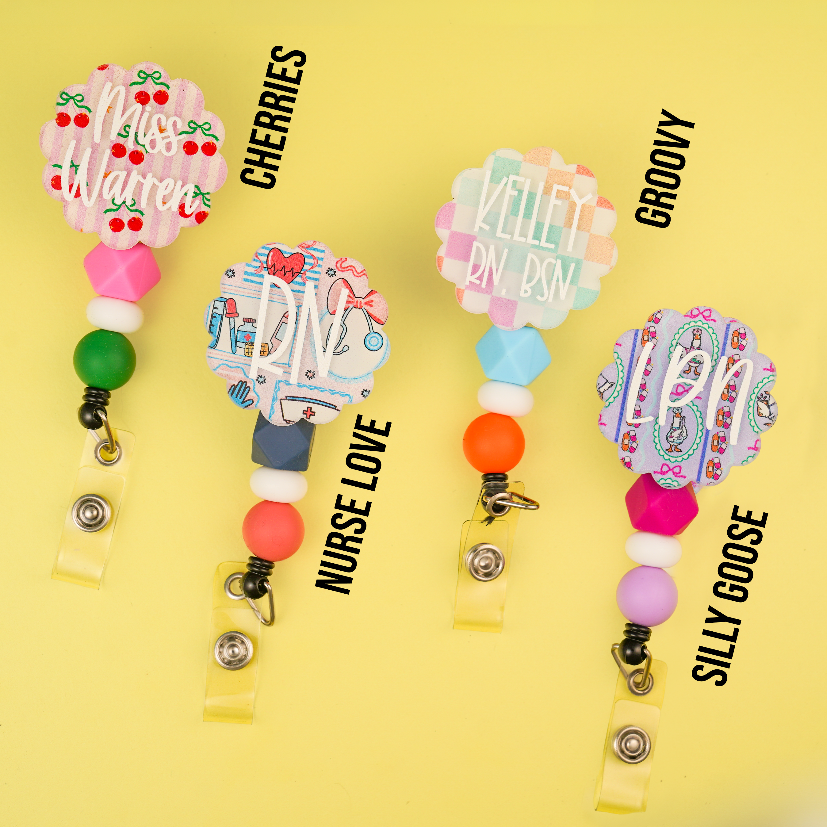 Acrylic Shaped Personalized Badge Reel