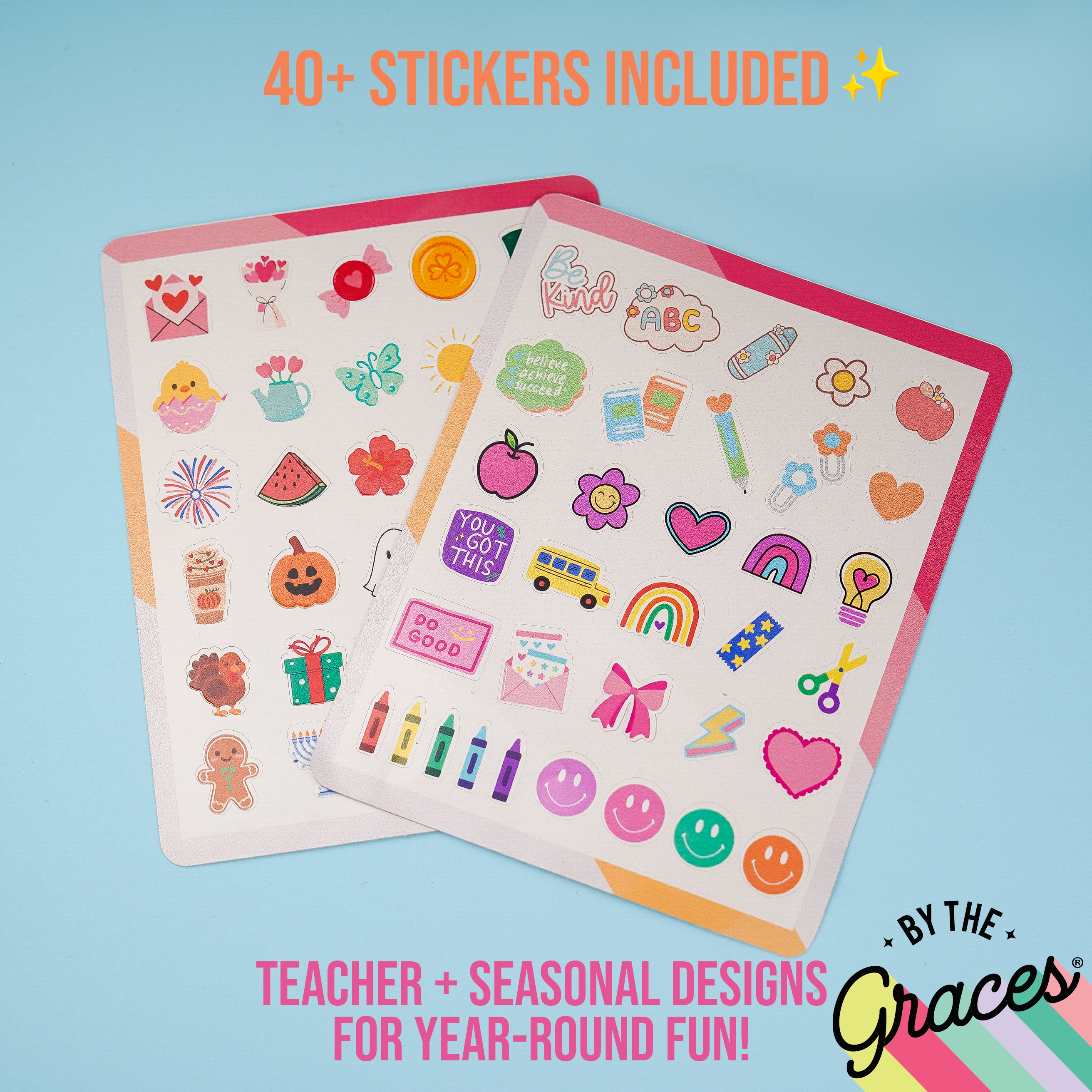 Trendy Sticker Notebook Printed Shape Acrylic Lanyard