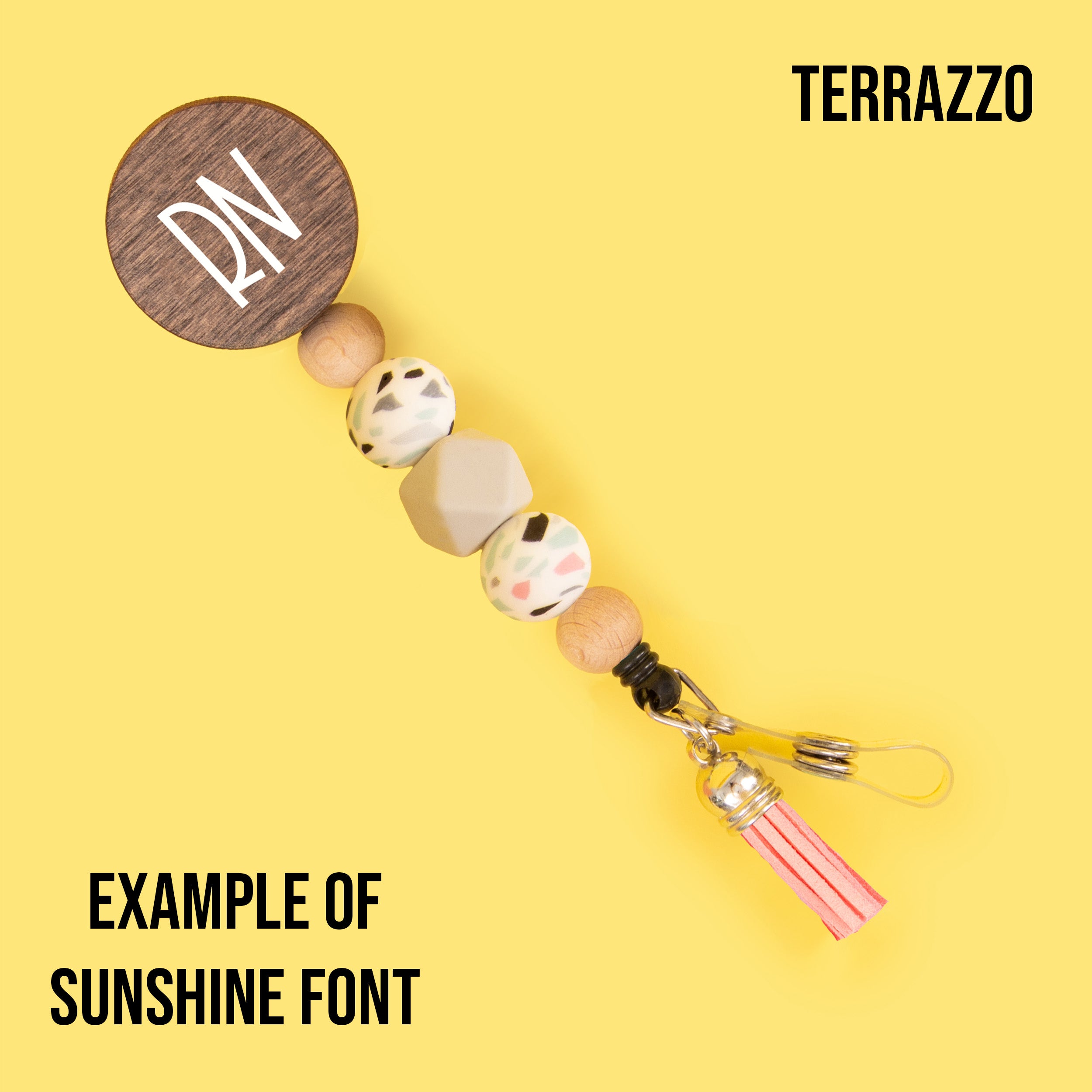 The Classics Personalized Beaded Badge Reel