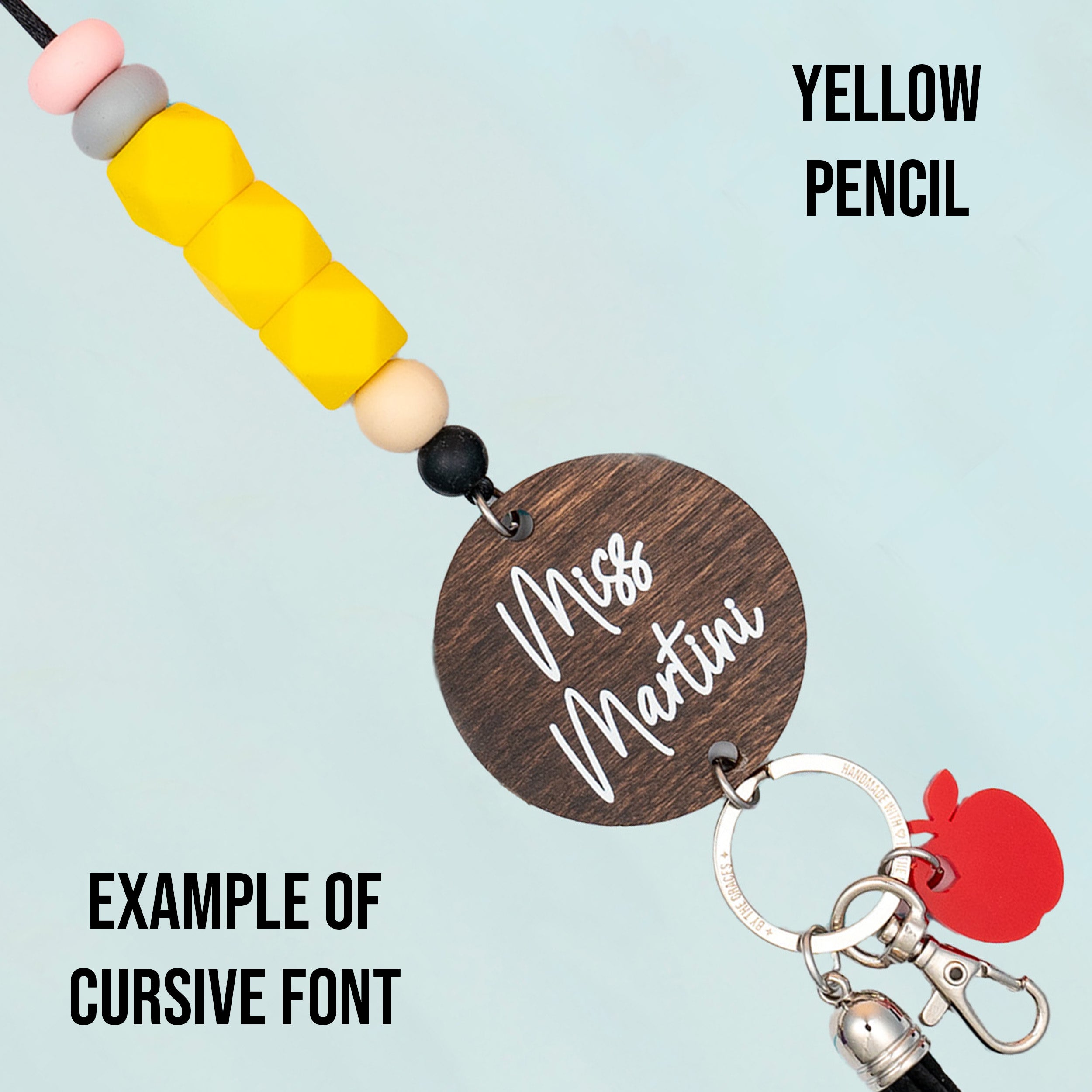 Colored Pencil Personalized Lanyard