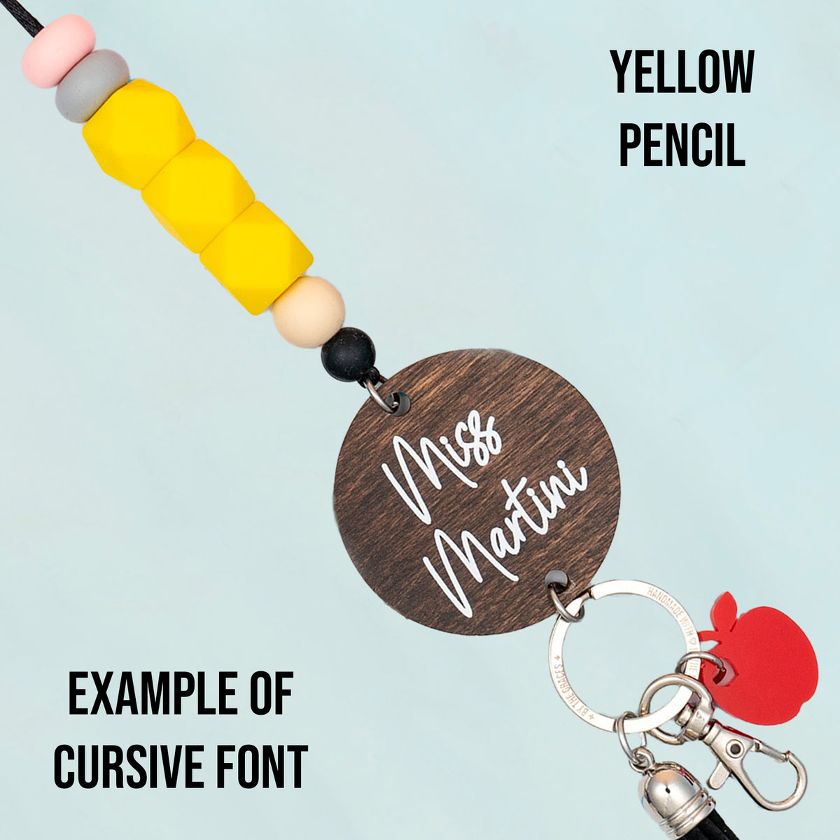 Colored Pencil Personalized Lanyard
