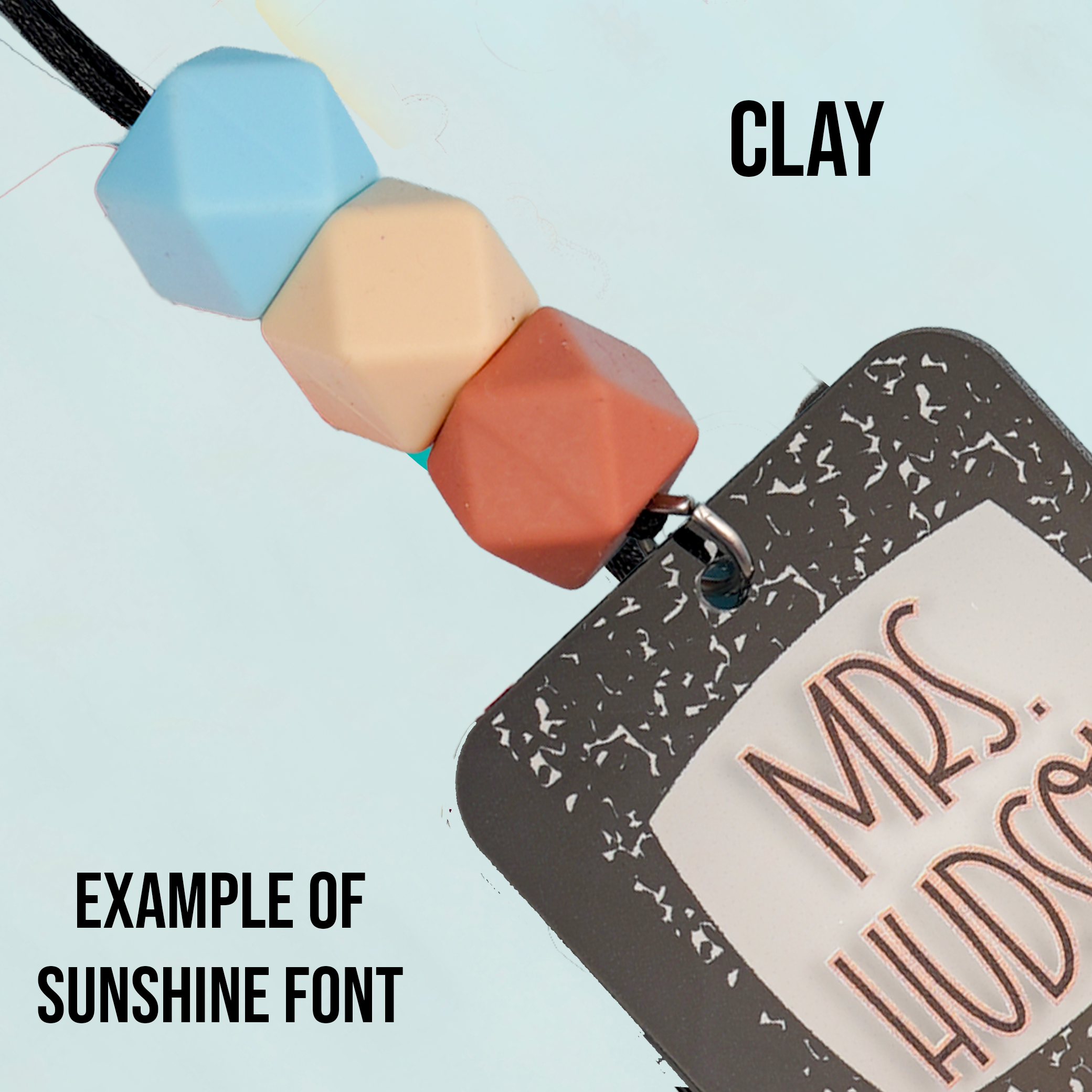 Trendy Sticker Notebook Printed Shape Acrylic Lanyard