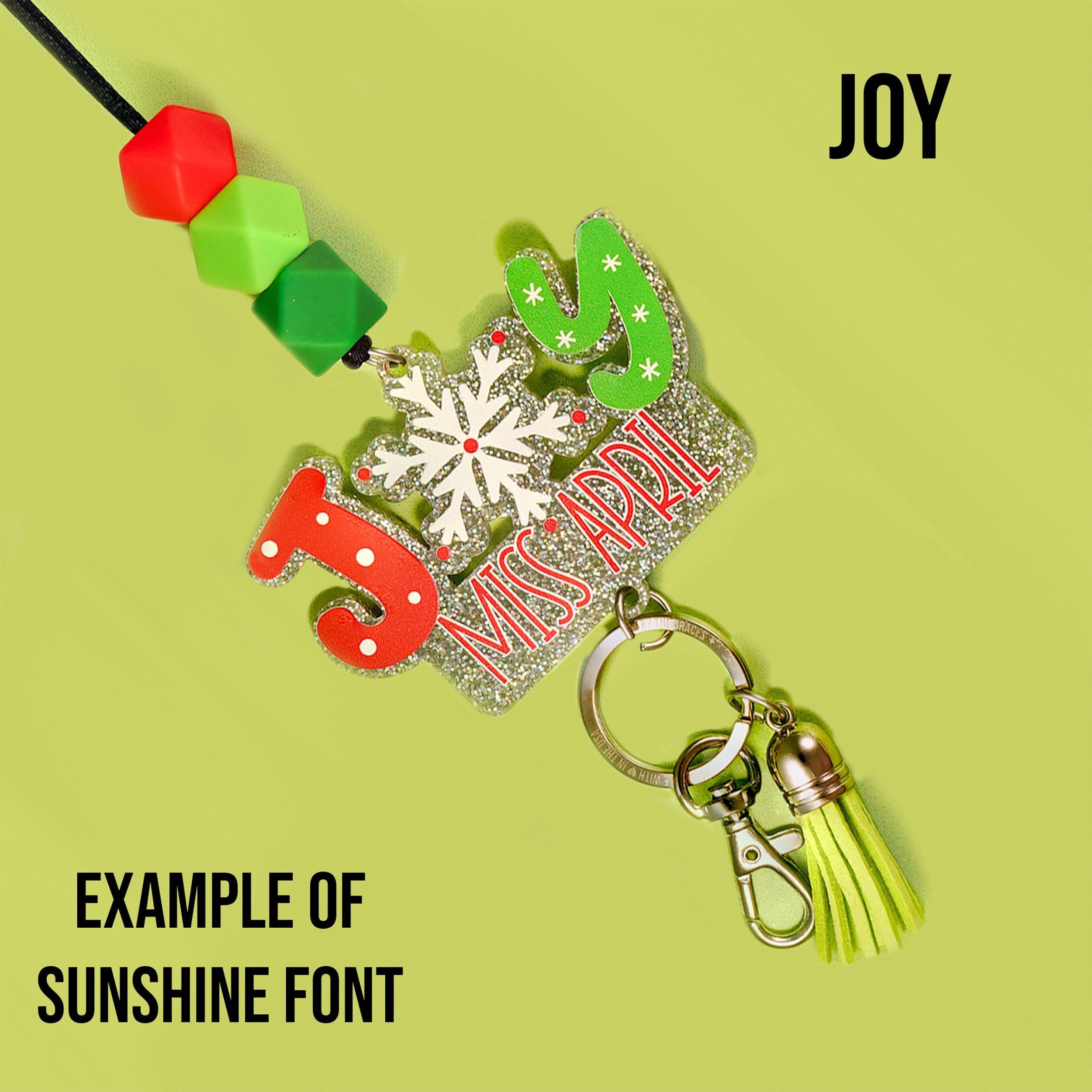 Festive Christmas 2024 Personalized Seasonal Lanyard