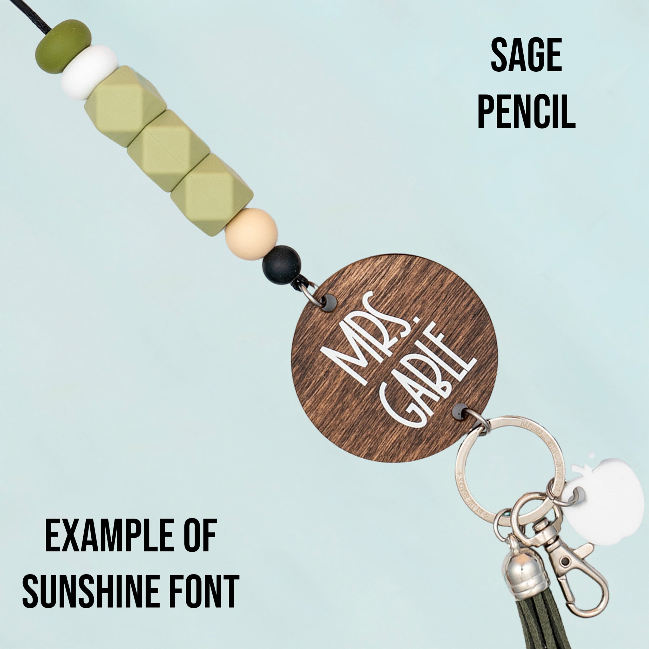 Colored Pencil Personalized Lanyard