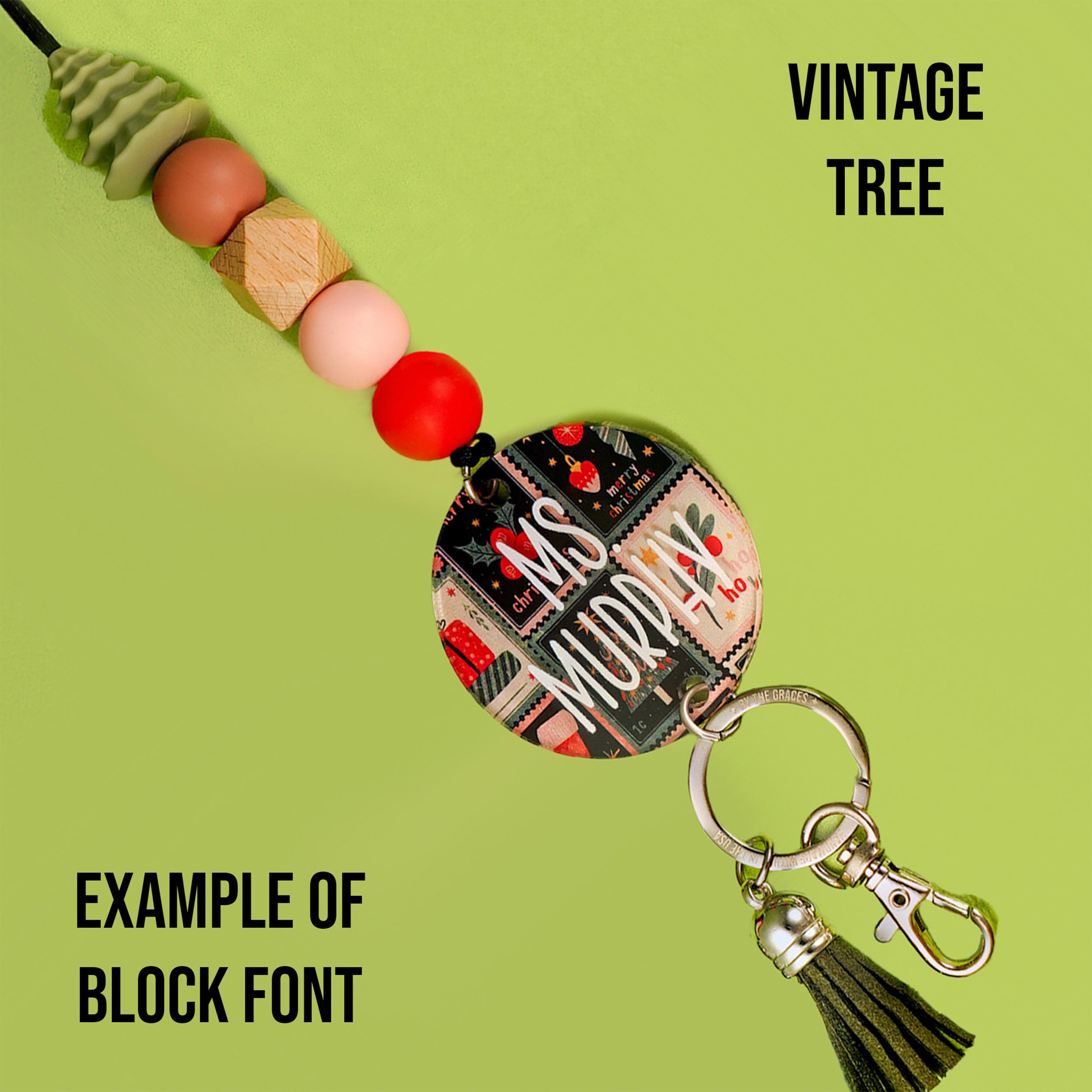 Festive Christmas 2024 Personalized Seasonal Lanyard