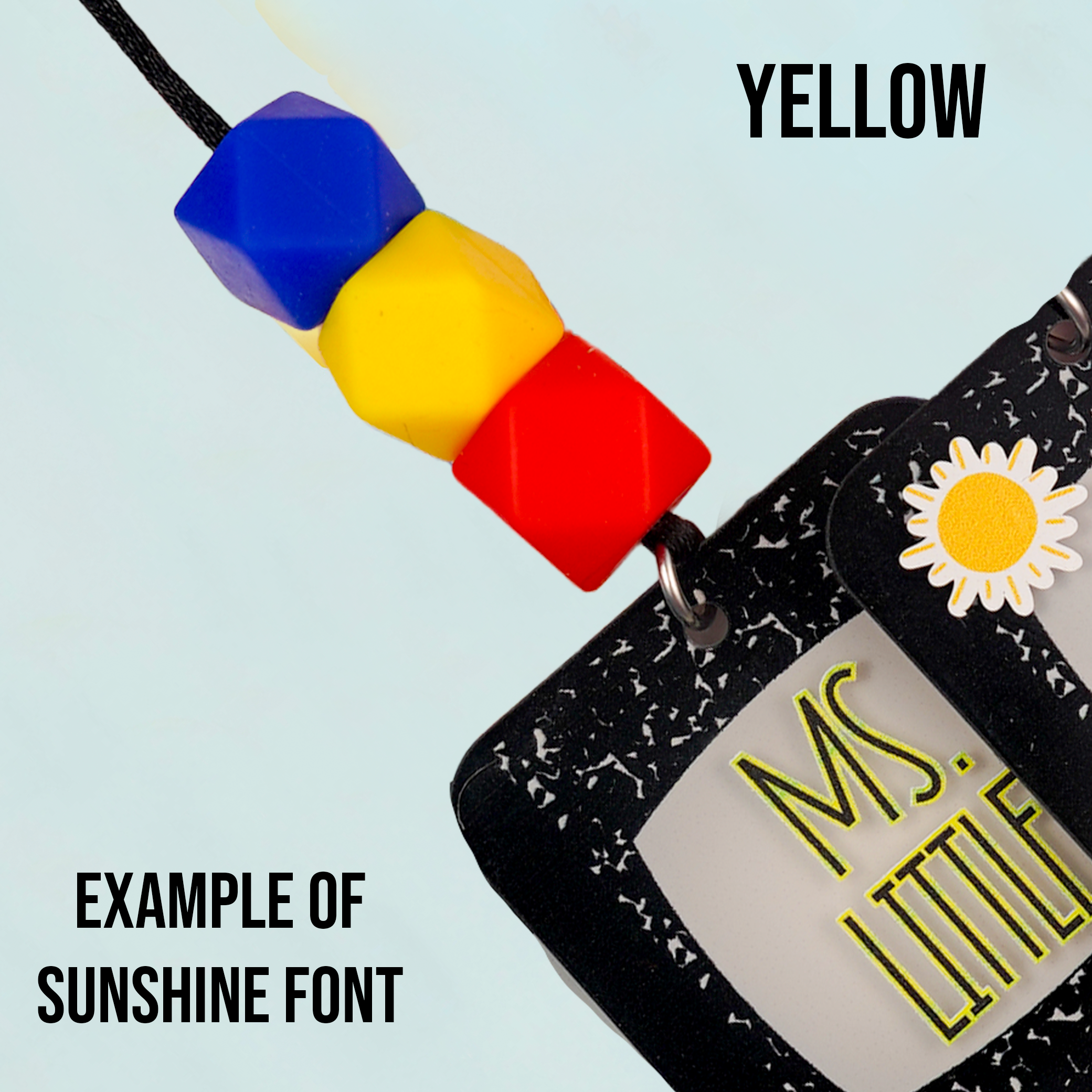 Trendy Sticker Notebook Printed Shape Acrylic Lanyard